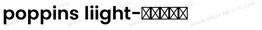 poppins liight字体转换